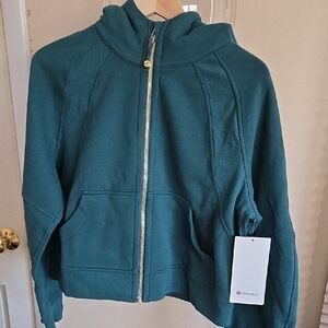 Lululemon Athletica Teal Scuba, Full Zip Hoodie.  Brand New With Tags.